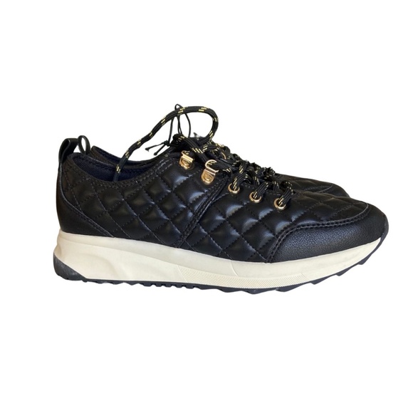 Rachel Zoe Shoes - Rachel Zoe Black Quilted Michaela Wedge Sneaker Size 7.5 NWOT